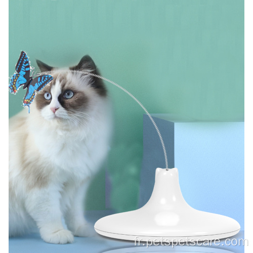 Jouet pour chat papillon pour animaux de compagnie rechargeable par USB